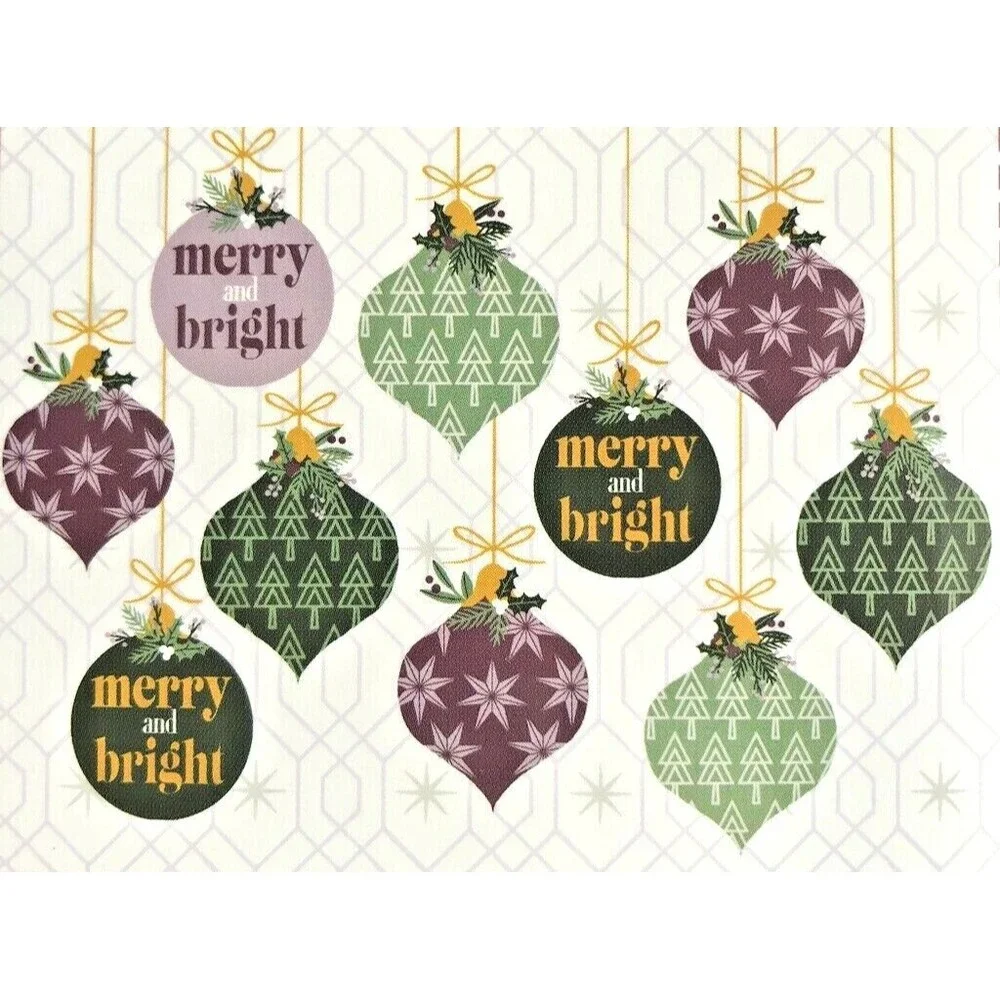 Christmas Super Absorbent Dish Drying Mat Ornament Print Holiday 15x20